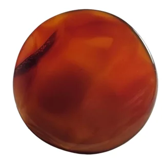 عقیق سرخ گرد تراش خورده اصل